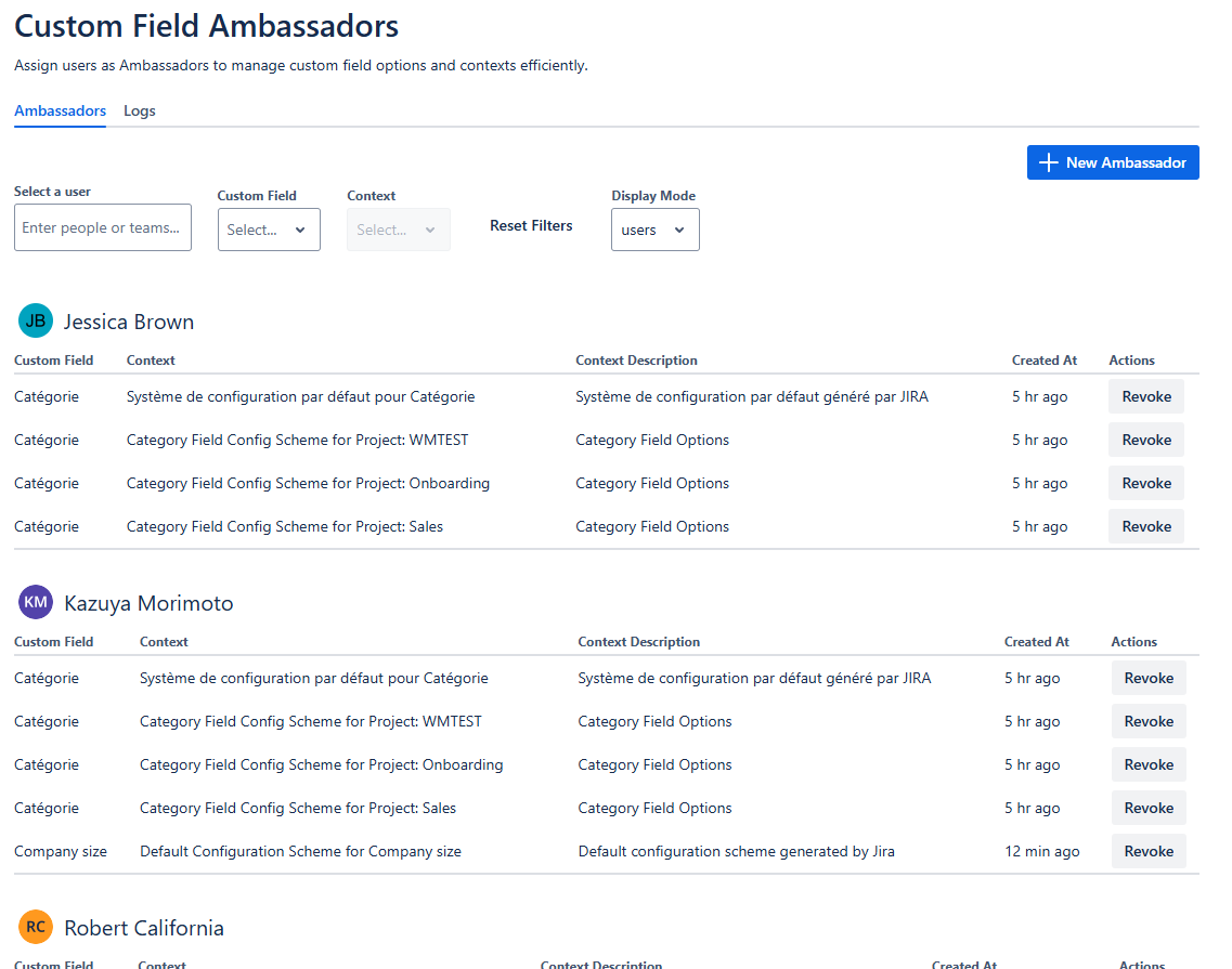Custom field governance in Jira admin overview